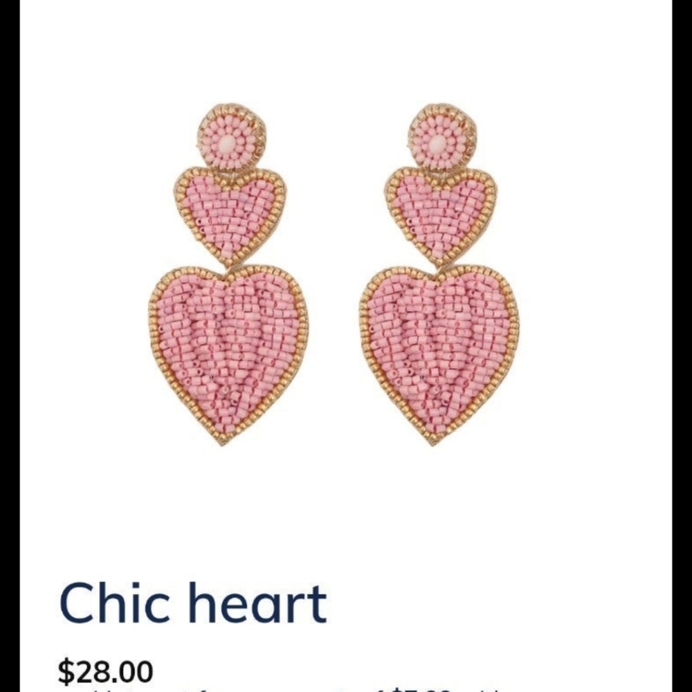Treasure Jewels Chic Heart Earrings